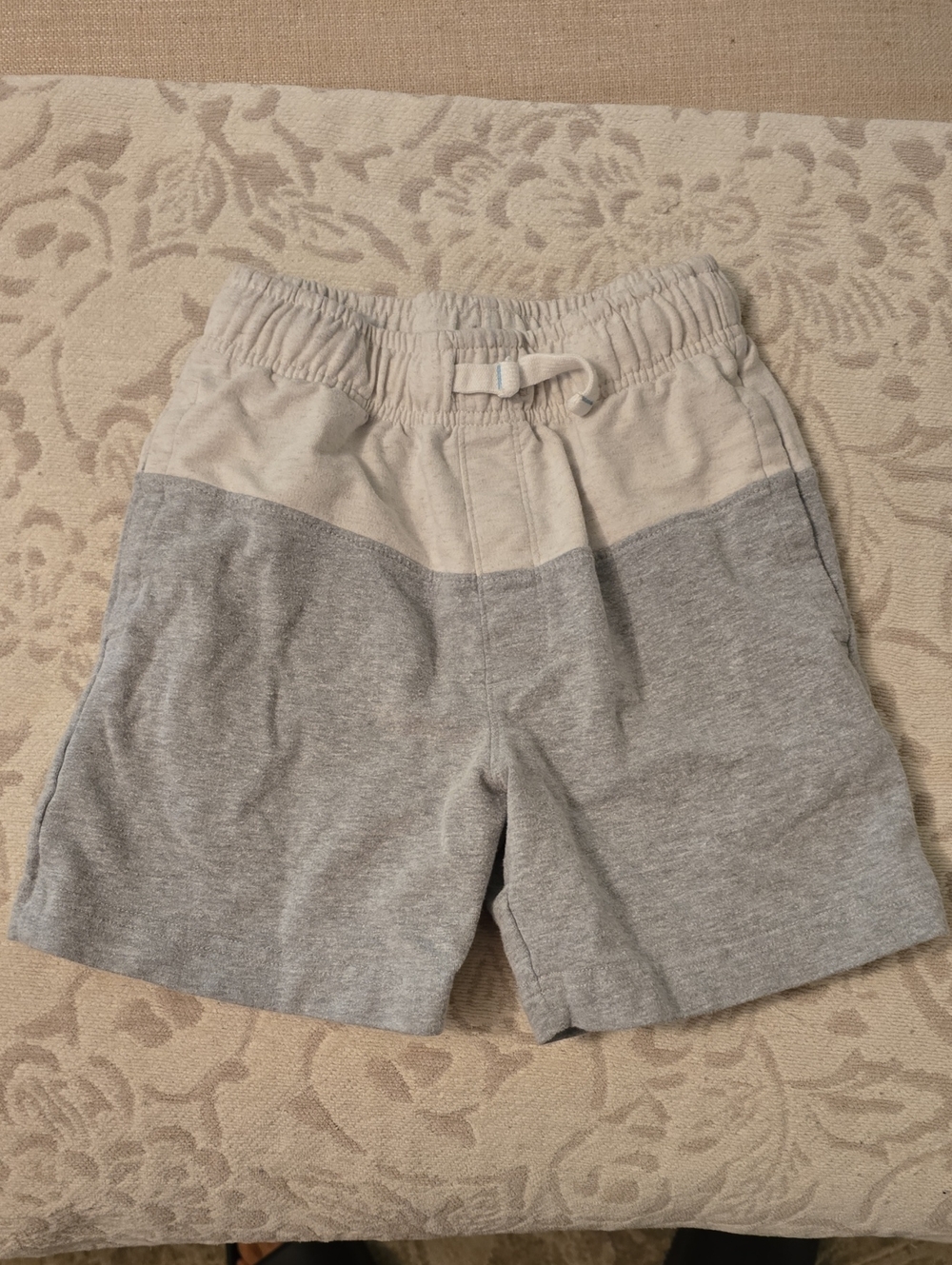 Tommy Bahama Two-Tone Cream and Light Gray Kids Shorts